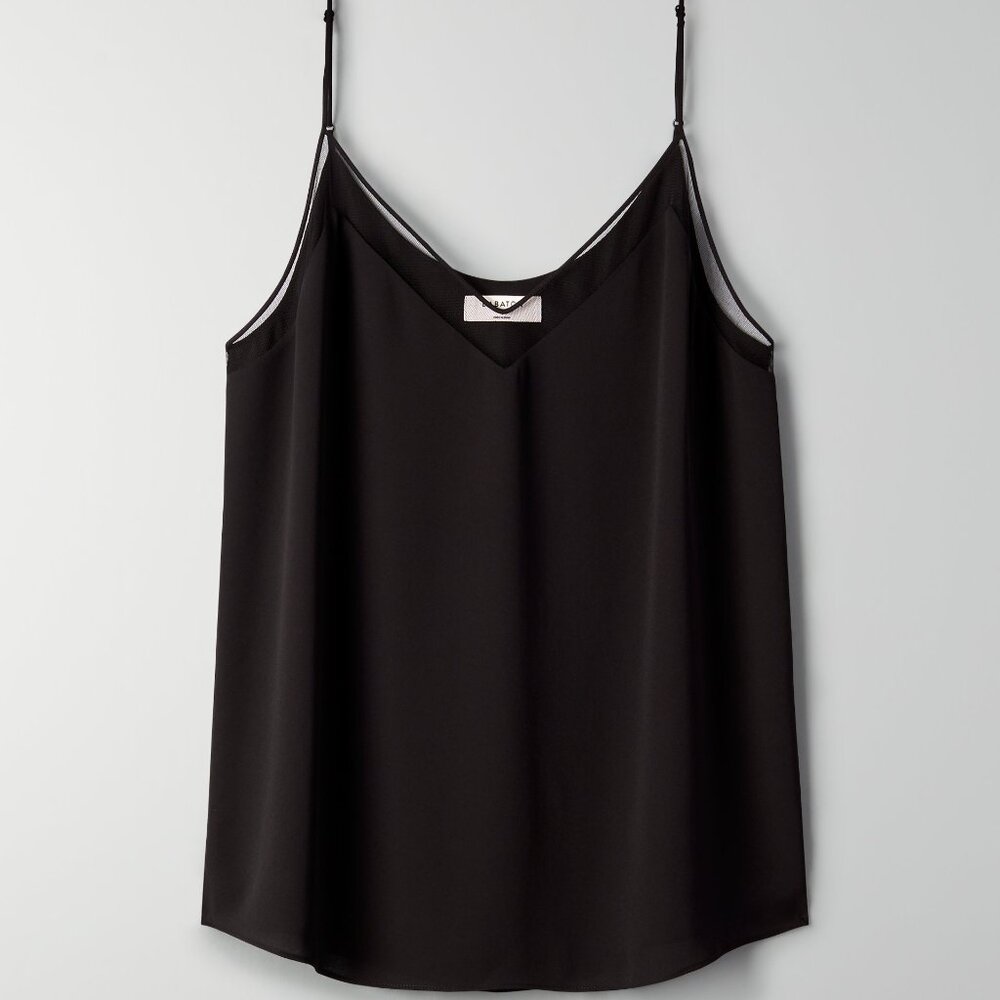 Babaton black Galen cami with mesh detail